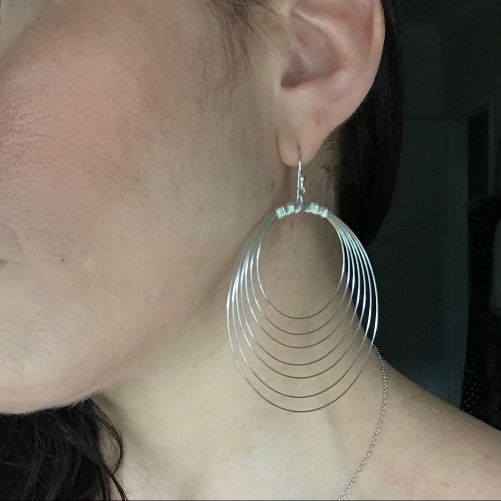 Light Weight 925 Sterling Silver Hoop Earrings